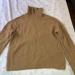 DKNY Camel Knit turtle neck Sweater